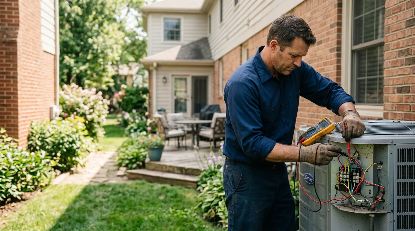 HVAC technician working near Fountain Hill, AR
